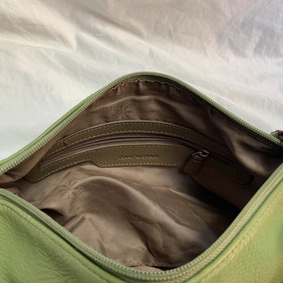 Green Leather Crossbody or Shoulder Mini Bag by Isaac Mizrahi - Picture 7 of 8